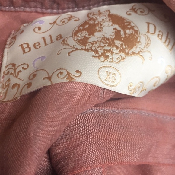 Bella Dahl Overdyed Split Back Button Down Sz XS - Picture 8 of 8